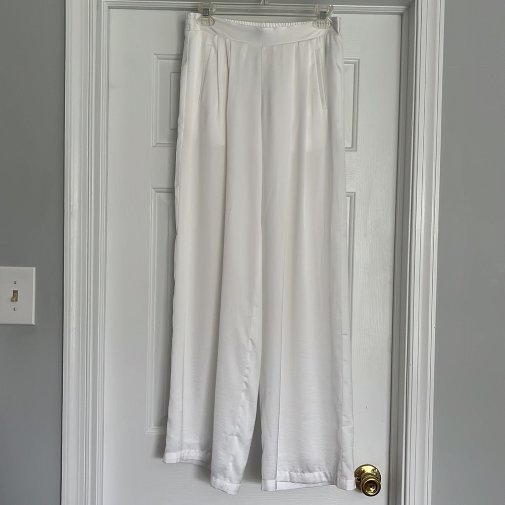 Sexy silky wide leg pants